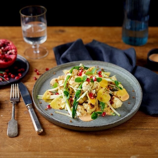 Salade de Chou-Fleur et Asperges Rôties